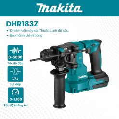 Máy khoan động lực 2 CN Kèm hút bụi MAKITA - DHR183Z (PLUS 18V) Chưa pin sạc