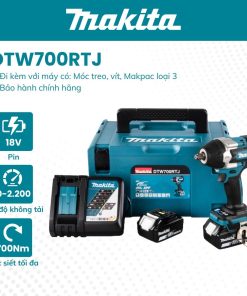 Máy siết bu lông MAKITA - DTW700RTJ (1/2-18V*2 5.0Ah)