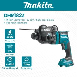 Máy khoan động lực 3 CN MAKITA - DHR182Z (PLUS-18V) Chưa pin, sạc