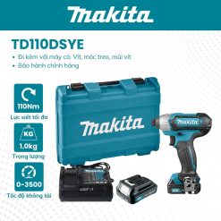 Máy vặn vít MAKITA - TD110DSYE (12V*2 1.5Ah)